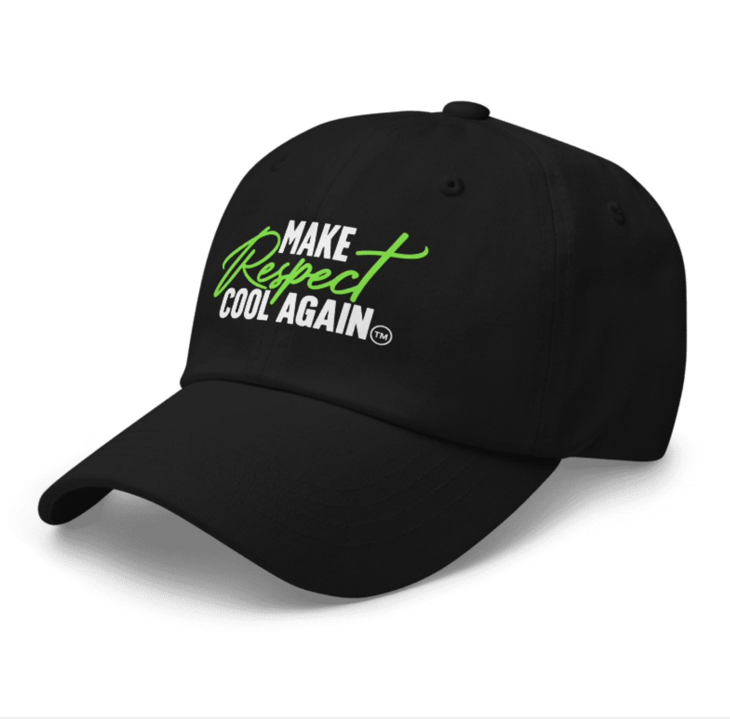 Make Respect Cool Again Green Lettered Cap